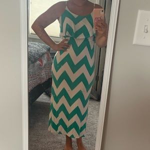 Chevron Maxi Dress